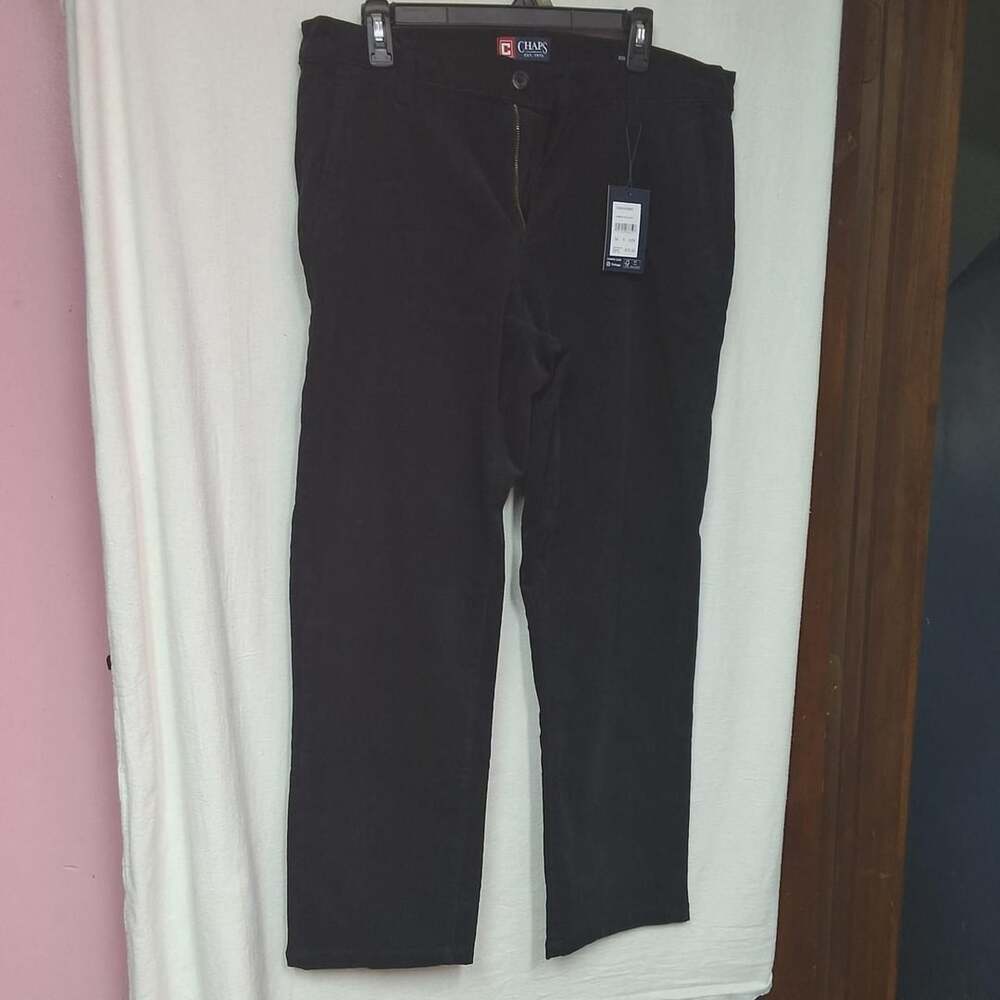 Chaps Corduroy Pants Size 34x29 American Black New With Tags